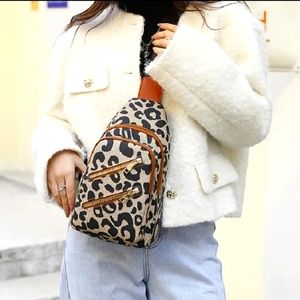 Leopard Sling Bag